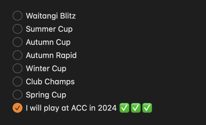 How to register for ACC Monday nights in 2024